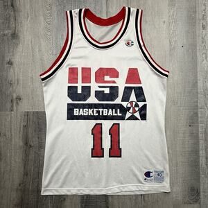 VTG Champion Karl Malone Team USA Dream Team Jersey NBA Basketball 40 M